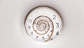Vintage Spinning Round Clock Face With Infinity Time.