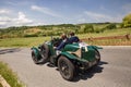 vintage sport car Bentley 4.5 Litre (1929) runs in classic car race Mille Miglia