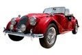 Vintage sport convertible classic car isolated