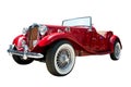 Vintage sport retro convertible car isolated