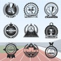 Vintage Sport Rewards Labels Set