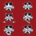 vintage sports all star crests