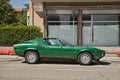 Vintage sports car Alfa Romeo Montreal (1972) in San Carlo motor festival, Cesena, Italy