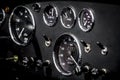 Vintage sports car dashboard