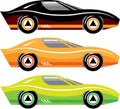 Vintage Sports car Simple basic Vector