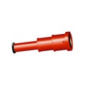 Vintage spyglass in red design