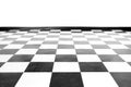 Vintage square black and white floor Royalty Free Stock Photo