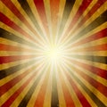 Vintage Square Shaped Sunburst Royalty Free Stock Photo