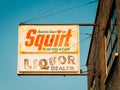 Vintage Squirt soda sign, in Corktown, Detroit, Michigan Royalty Free Stock Photo