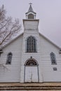 The vintage St. Charles Roman Catholic Church in Coderre, Saskatchewan, Canada