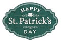 Vintage St. Patrick`s Day Art Sign