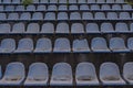 Vintage Stadium Chairs old time not used with dust blue color