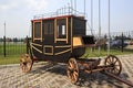 Vintage stagecoach in Tourist Complex Siberian Podvorye.