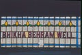 Vintage Stain Glass Typesetting of Bhikha Behram Well-Parsi Religion built in 1725 AD