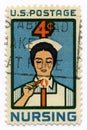 Vintage stamp for nurses