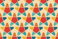 Vintage star seamless pattern retro stamp flat