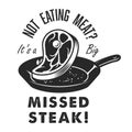 Vintage steak house logo
