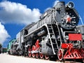 Vintage steam locomotive Royalty Free Stock Photo