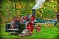 Vintage Steam Tractor Royalty Free Stock Photo