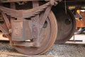 Vintage steam train wheels