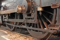 Vintage steam train wheels Royalty Free Stock Photo