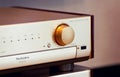 Vintage Stereo Audio Amplifier Volume Knob Royalty Free Stock Photo