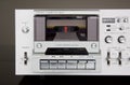 Vintage Stereo Cassette Tape Deck Recorder Front Royalty Free Stock Photo