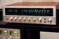 Vintage Stereo Tuner Receiver Amplifier Front Panel Controls Royalty Free Stock Photo