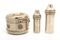Vintage sterilisation container on white background Royalty Free Stock Photo