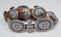 Sterling Silver, Native American Concho Belt.