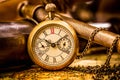 Antique pocket watch. Royalty Free Stock Photo