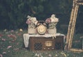 Vintage wedding decoration still life