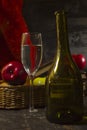 Vintage still life with wine Royalty Free Stock Photo