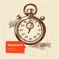 Vintage stopwatch Royalty Free Stock Photo