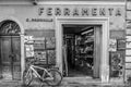 A vintage store in the centre of Aosta in Italy