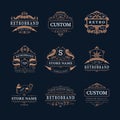 Vintage Store Logos Set