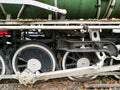 vintage stream train Wheels Royalty Free Stock Photo