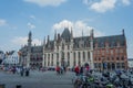 Vintage street in Bruges Belgium.Europe landscape panorama old town Royalty Free Stock Photo