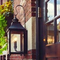 Vintage Street Lamp In Boston, Mass., USA