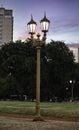 Vintage street lamp in the park Royalty Free Stock Photo