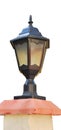 Vintage street lamp sconce, used in parks, streets and outdoor Royalty Free Stock Photo