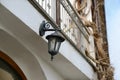 Vintage street lamp on wall of building Royalty Free Stock Photo