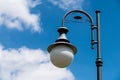 Vintage Street Light Pole On Blue Sky Royalty Free Stock Photo