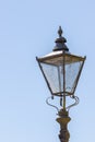 Vintage street light. Victorian style street lamp close-up.