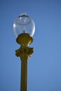 Vintage streetlamp on the territory of Moscow State University against the sky Royalty Free Stock Photo