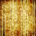 Vintage striped wallpaper Royalty Free Stock Photo