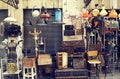 Vintage stuff at entry to shop at Jaffa flea market in Tel Aviv-Jaffa, Israel