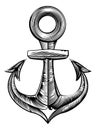 Vintage style anchor