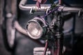 Vintage style bicycle headlight antiquities