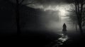 Mysterious Man In Fog: A Cryptid Academia Inspired Dark City